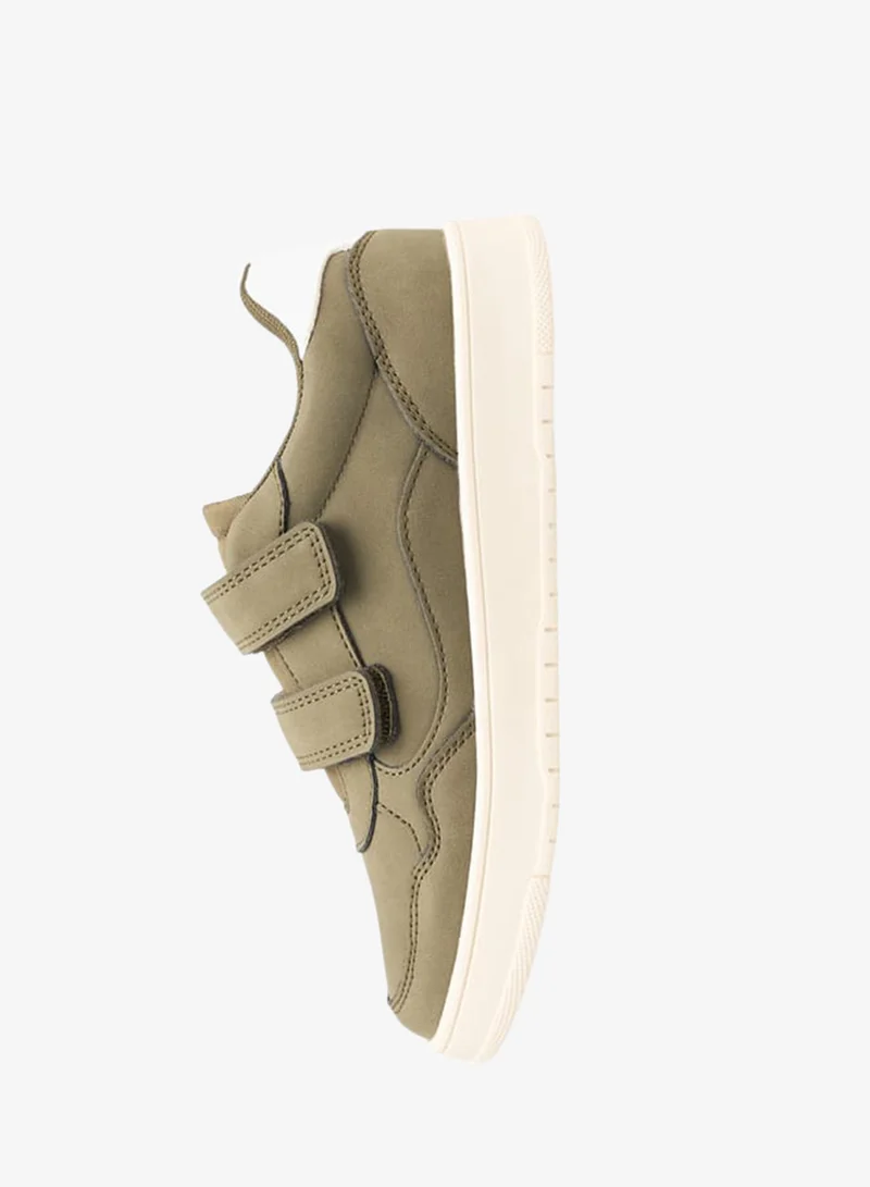 Mister Duchini Boys Panelled Sneakers With Hook And Loop Closure