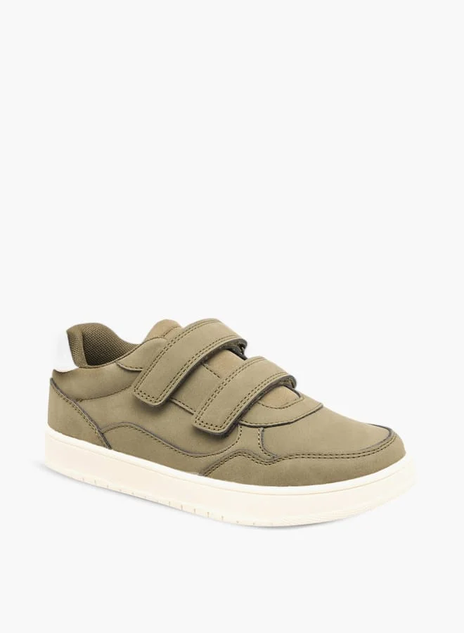 Mister Duchini Boys Panelled Sneakers With Hook And Loop Closure