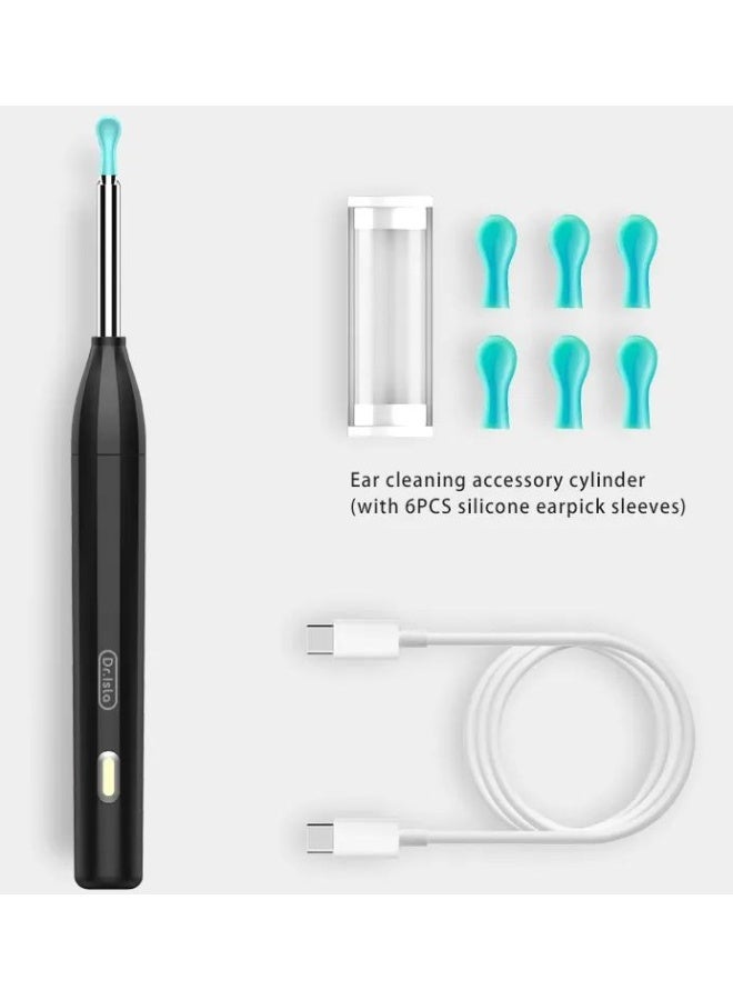Dr.isla جهاز إزالة شمع الأذن الذكي Dr.isla P2 مع Wifi وكاميرا HD وأداة مناظير – جهاز تنظيف الأذن بدقة عالية 300 واط، يتضمن 6 رؤوس سيليكون، شحن TYPE-C - Image 3