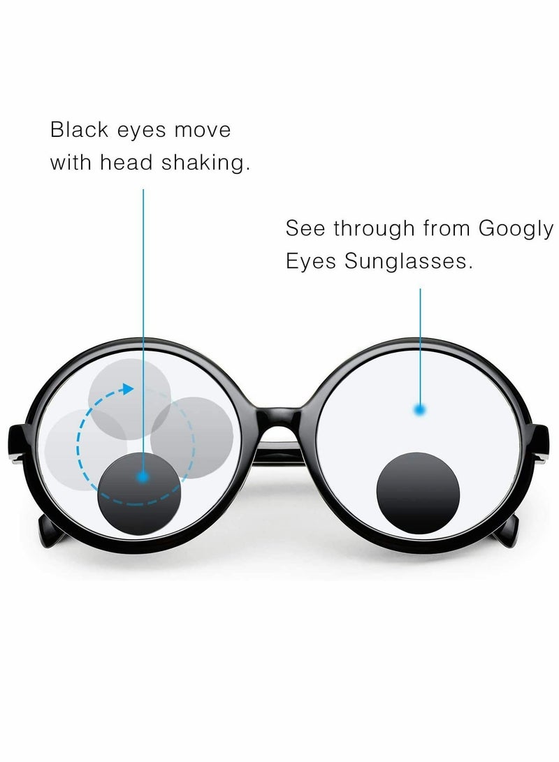 KASTWAVE Eyes Glasses Funny Glasses Funny Shaking Costume Eyes Glass Novelty Shades Funny Eyewear Funny Accessories for Party Favor Men Kids 3 Pieces - Image 2