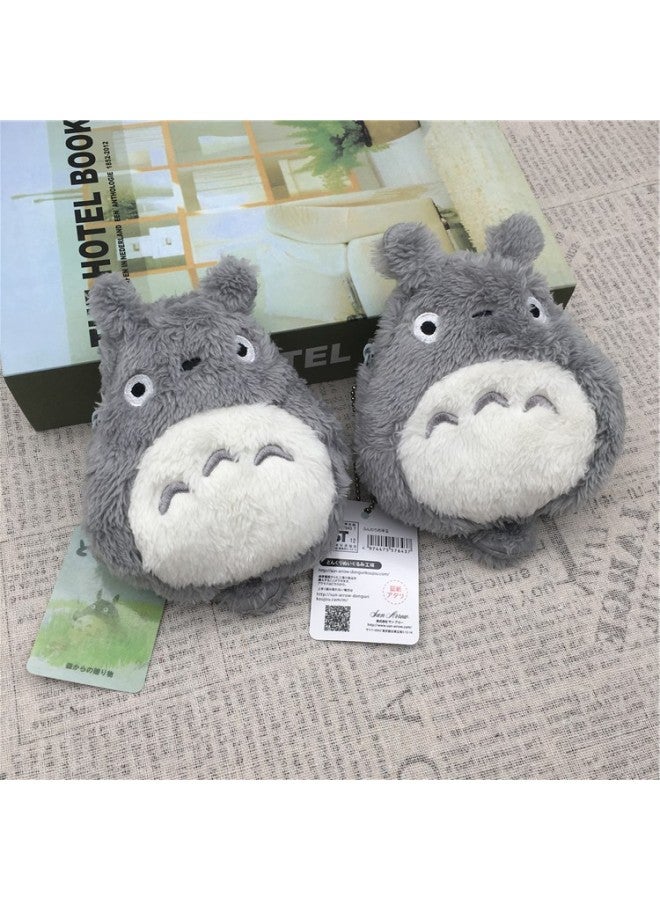 Totoro Totoro Totoro Dust Genie Cartoon Plush Coin Purse Key Case Creative Small Wallet Card Case 