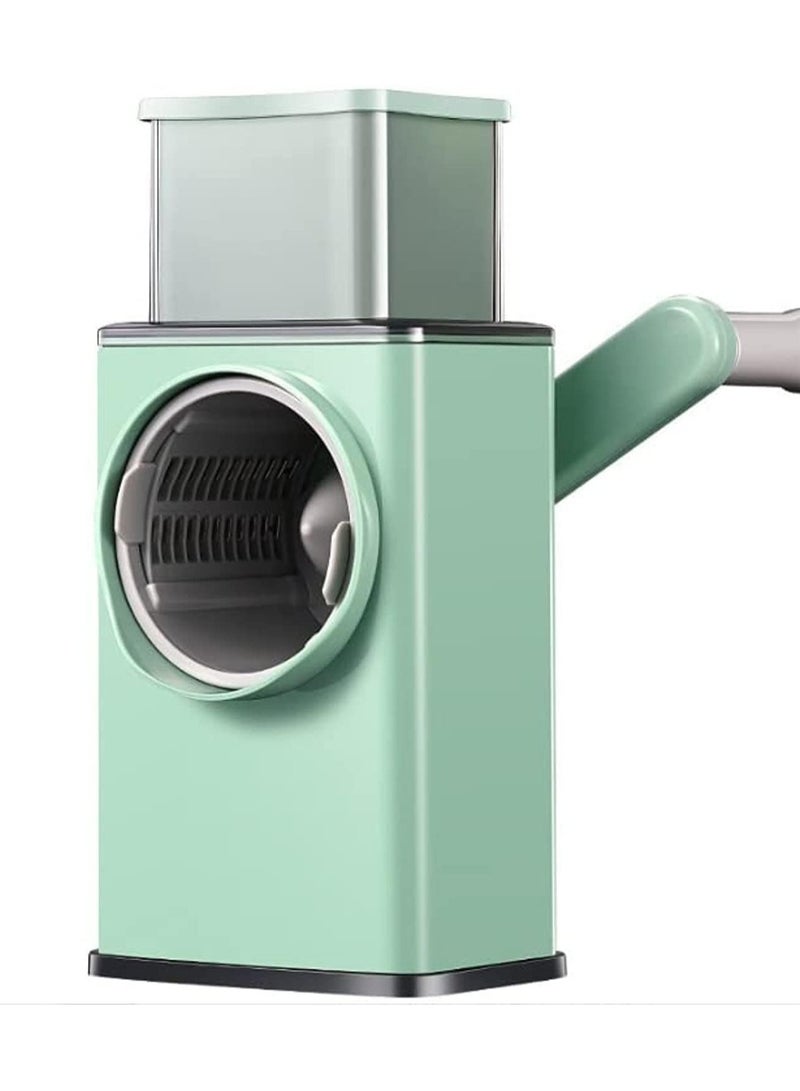 ELTRAZONE vege-cutter1x20 Multifunctional Vegetable Grater Fruit Vegetable Slicer Easy Clean 4 in 1 Adjustable Handheld Vegetable Slicer Spiral Drum Slicer Assorted - Image 1