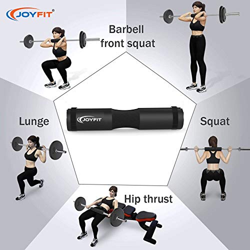 Joyfit - Barbell Pad for Weight Lifting | Squat Pad for Weight Bar with Straps | Hip Thrust Pad for Neck and Shoulder | Protective Squat Pad for Gym with Thick Foam Cushion (Black) - Image 5