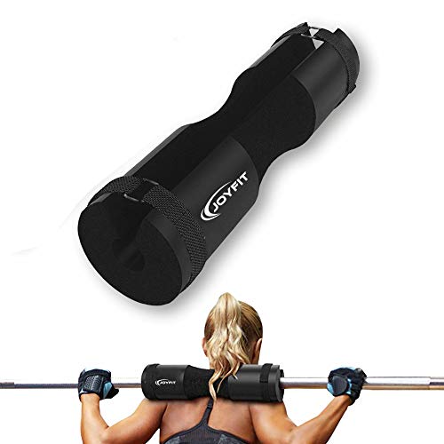 Joyfit - Barbell Pad for Weight Lifting | Squat Pad for Weight Bar with Straps | Hip Thrust Pad for Neck and Shoulder | Protective Squat Pad for Gym with Thick Foam Cushion (Black) - Image 1
