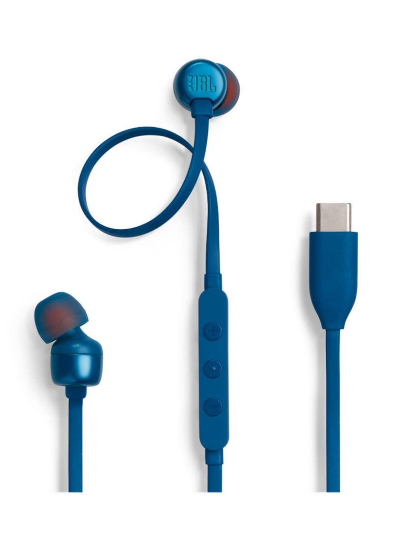 سماعات أذن سلكية Blue Tune 310C USB-C مع صوت عالي الدقة، وصوت جهير نقي، و3 أوضاع معادل صوت مُعدّة مسبقًا، وميكروفون مدمج وجهاز تحكم عن بُعد بثلاثة أزرار، وكابل مقاوم للتشابك - 31OC - Image 2