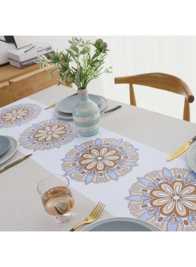 Moon Time Mengting Tablecloth, Fabric, Waterproof, Oil-resistant, Washable, Rectangular Table Cover, Pvc Table Mat, 140*180cm - Image 2