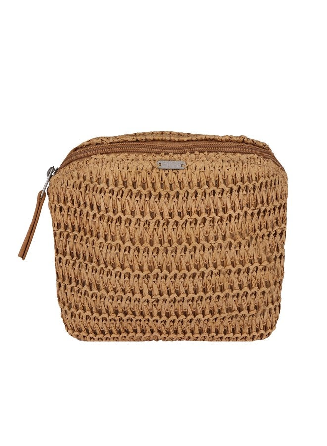 Roxy Women's Sling Bag | Crochet | Woven | Fanny Pack | Waist Bag | Travel | Beach | Vacation | Natural, Natural, 1.1L, Spotless Sunnies Fanny Pack - Image 4