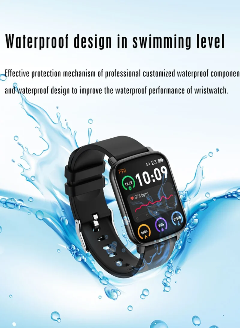 Ginger Smart Watch With Health And Fitness Features