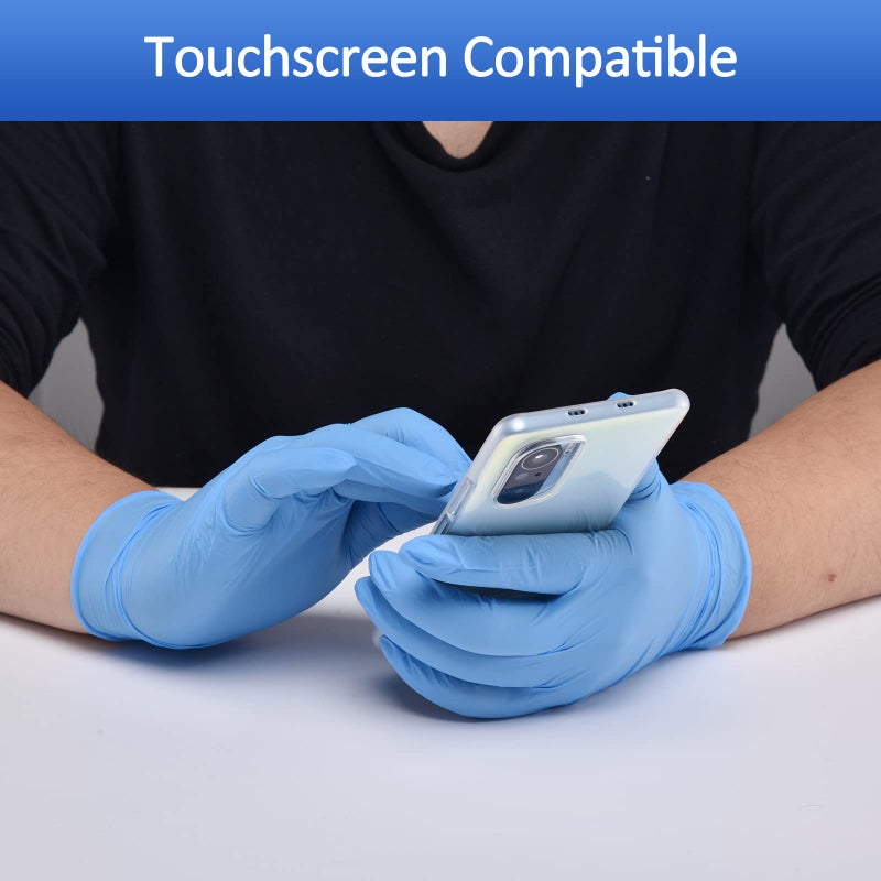 Schneider Nitrile Exam Gloves, 4mil, Blue, XL 50-ct Box, Gloves Disposable Latex-Free, Medical Gloves, Cleaning Gloves, Food Safe Rubber Gloves for Cooking & Food Prep, Powder-Free, Non-Sterile - Image 3