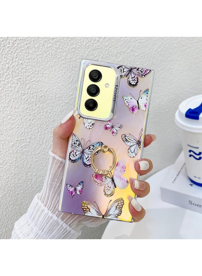 اس-توب جراب لهاتف Samsung Galaxy A15 5G مزود بحلقة فراشة مطلية بالليزر كهربائيًا - Image 1