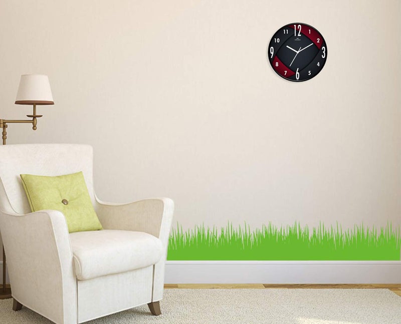IIK COLLECTION Analogue Round Abstract Plastic Wall Clock for Home, Wall Clock for Kitchen,Wall Clock for Living Room, Bed Room, Office (Multicolour, 12 X 12 inch, 30 cm x 30 cm x 6 cm) - Image 3