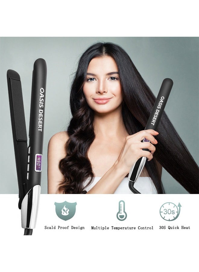 OASIS DESERT - 2-In-1 Straightener And Curler, 30-Second Digital Display Heating Up To 480°F - Image 1