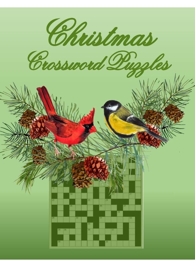 Christmas Crossword Puzzles: 50 General Topic Crosswords, Gift for Puzzlers and Adults  - Image 1