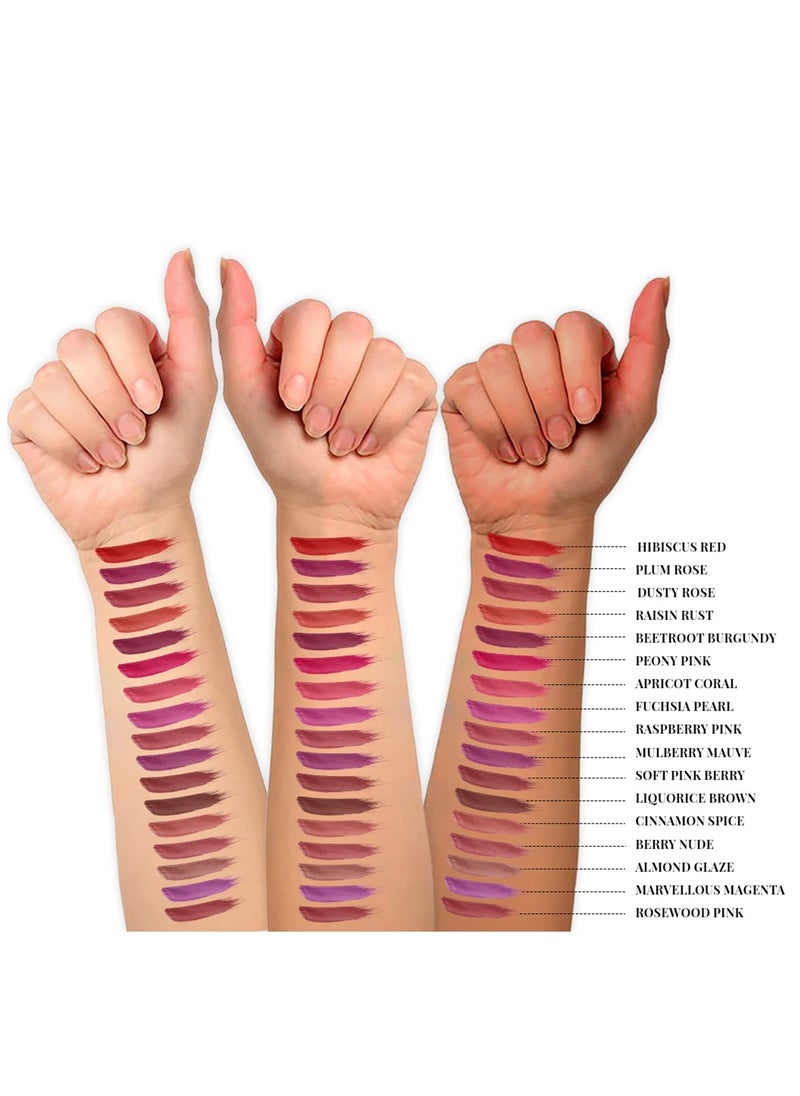 Just Herbs Just Herbs Ayurvedic Creamy Matte Long Lasting Liquid Lipstick  - Image 3