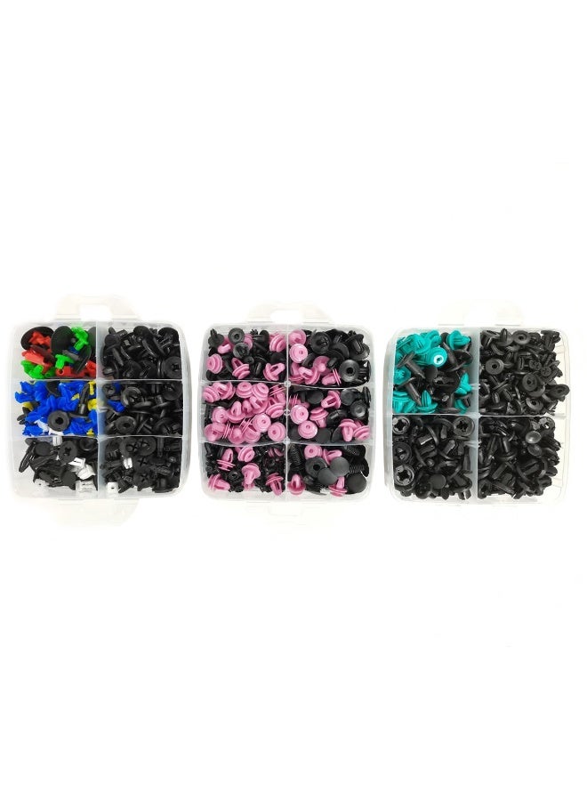 680 PCS Car Retainer Clip Kit Universal Auto Fastener Clips Push Type Bumper Door Trim Panel Retainer Assortment with Storage Box - Image 2