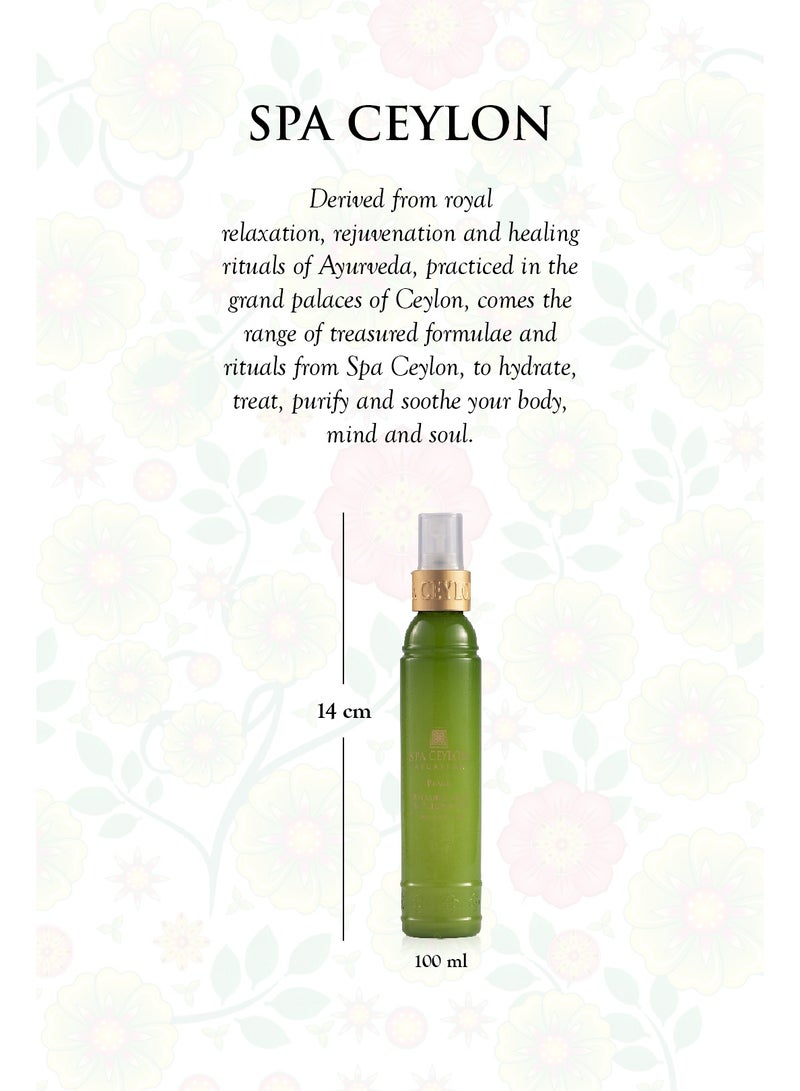 spa ceylon Peace Relaxing Body And Pillow Mist | Herbal Spray With Lemongrass, Lavender And Peppermint | Hydrating & Calming | Vegan & Cruelty-Free | 100ml - Image 2