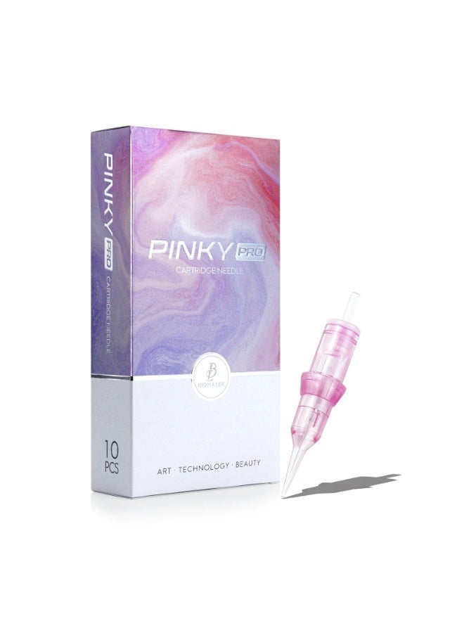 Biomaser Pinky Pro 3RL Needle Cartridges – Precision Round Liner for PMU Brows, Lips & Eyeliner - Image 1