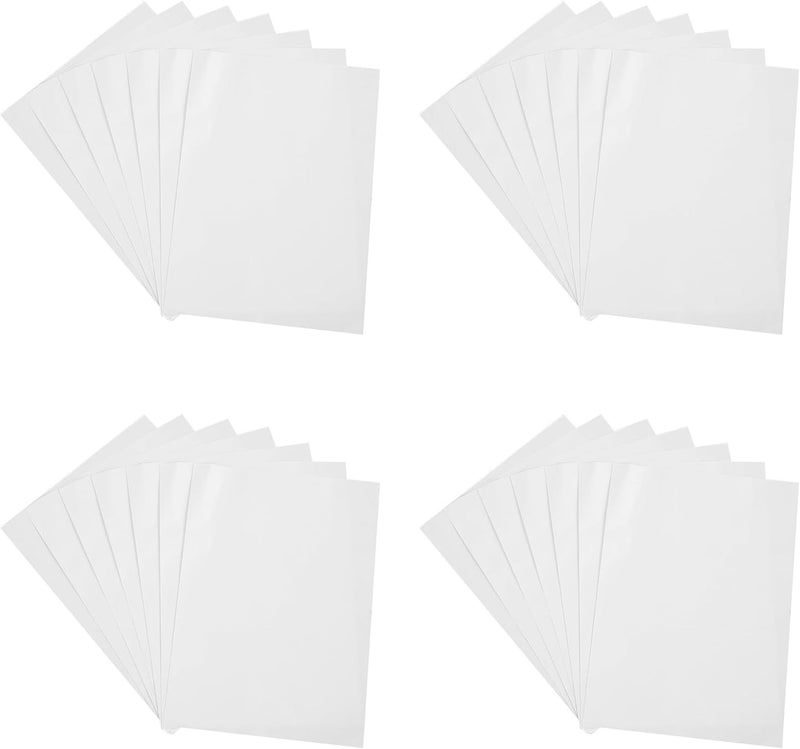 20pcs A4 Self-Adhesive Laminating Sheets DIY Multifunctional Photo Laminating Film for Document Protection and Craft Projects - Image 1
