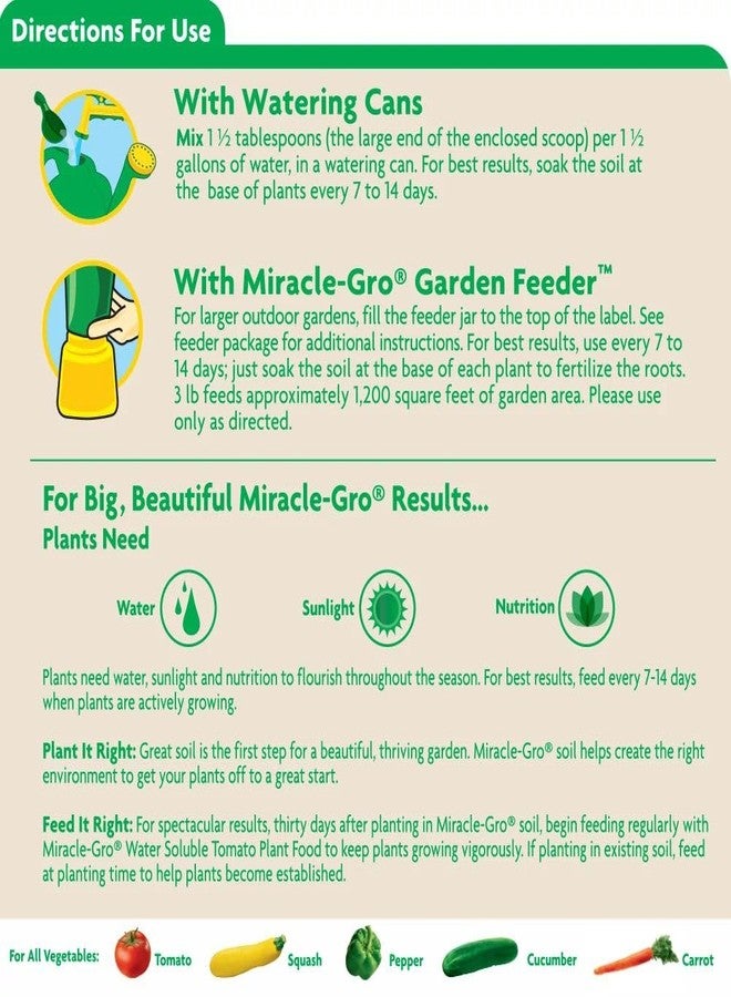 Miracle-Gro Water Soluble Tomato Plant Food, 3 lb - Image 2