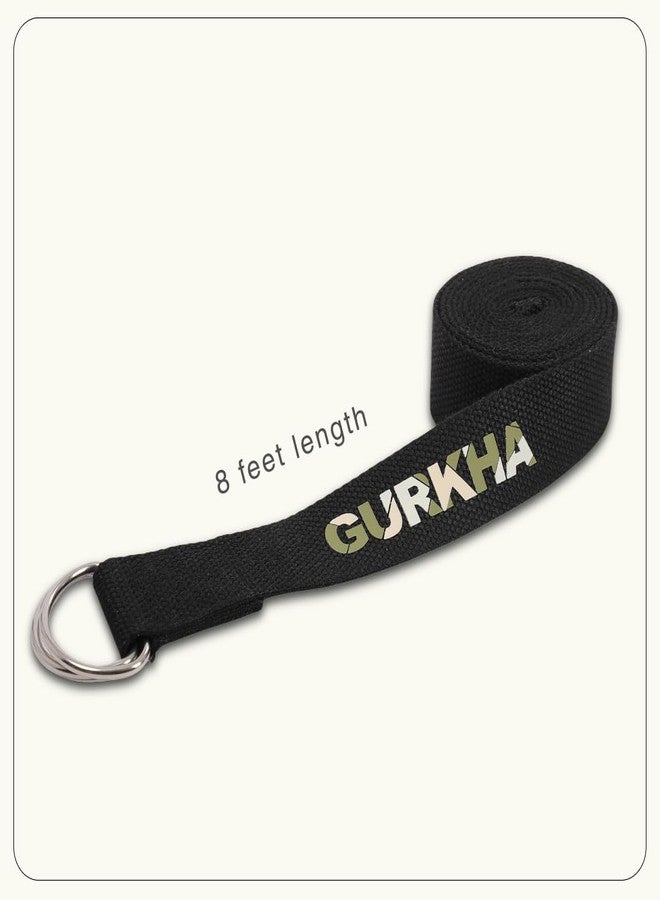 GURKHA Edge™ Yoga Block + Belt Combo | Carry Bag |Set of 2 | High-Density EVA Support for precision Grip & Alignment | Non-Slip Edged Design for Balance & Strength Training | 3X6X9 in (Deep Forest) - Image 3