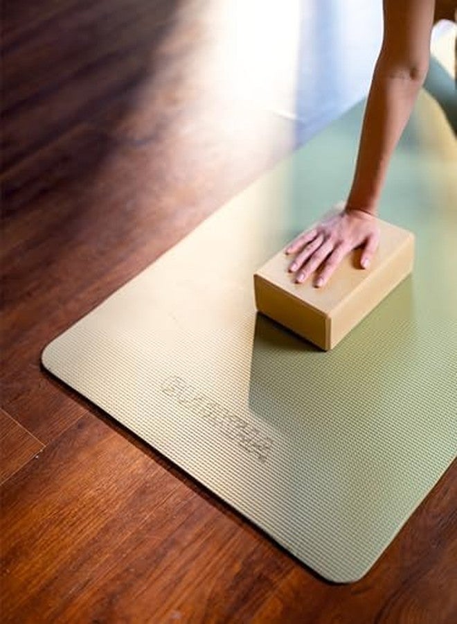 GURKHA Edge™ Yoga Block + Belt Combo | Carry Bag |Set of 2 | High-Density EVA Support for precision Grip & Alignment | Non-Slip Edged Design for Balance & Strength Training | 3X6X9 in (Deep Forest) - Image 5
