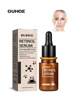 Anti Aging & firming Retinol Serum , Vitamine E & Antioxidants Hyaluronic Acid Anti-Aging Serum, Reduces Wrinkles, Fine Lines, Age Spots, Sun Spots, Anti Wrinkle Facial Serum 30ml