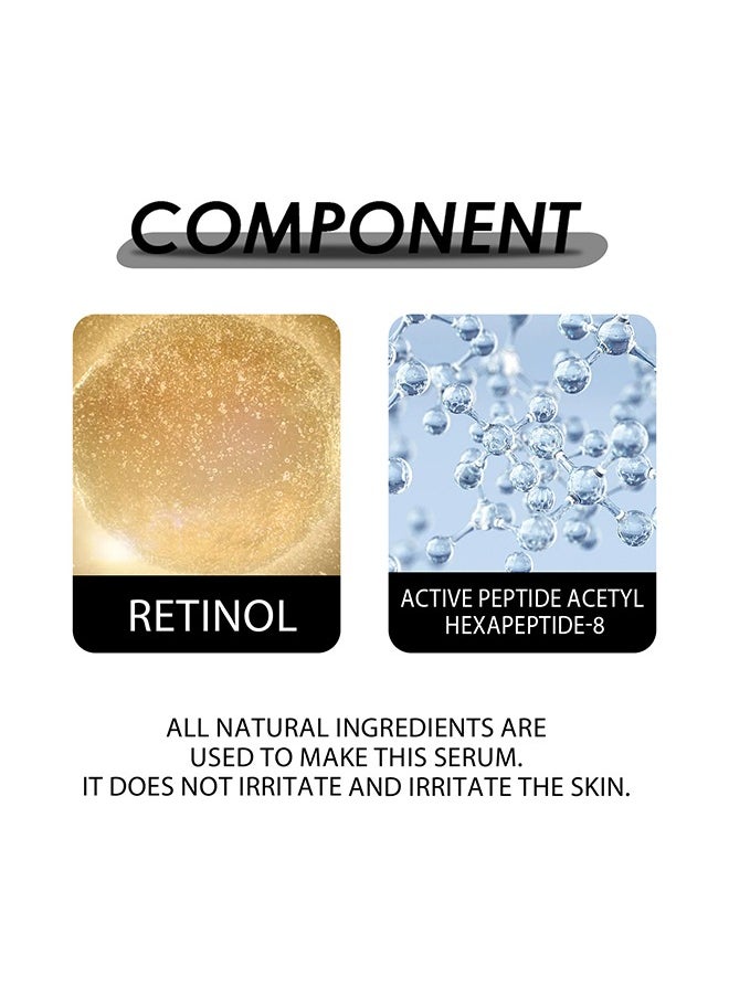 OUHOE - Anti Aging & firming Retinol Serum , Vitamine E & Antioxidants Hyaluronic Acid Anti-Aging Serum, Reduces Wrinkles, Fine Lines, Age Spots, Sun Spots, Anti Wrinkle Facial Serum 30ml - Image 1