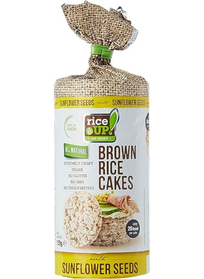 RiceUp! Whole Grain Rice Cakes Sunflower Seeds - 120g