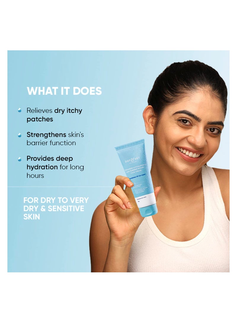 دوت آند كي كريم مرطب للوجه سيراميد هيالورونيك 100 جم - Image 3