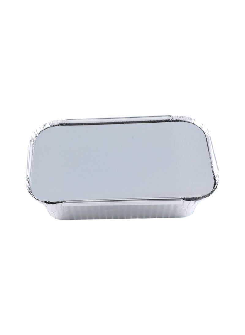 Richoos Aluminum Disposable Container 8368 75 pcs – Sturdy, Food-Safe, Freezing, and Serving Hot or Cold Meals - Image 2