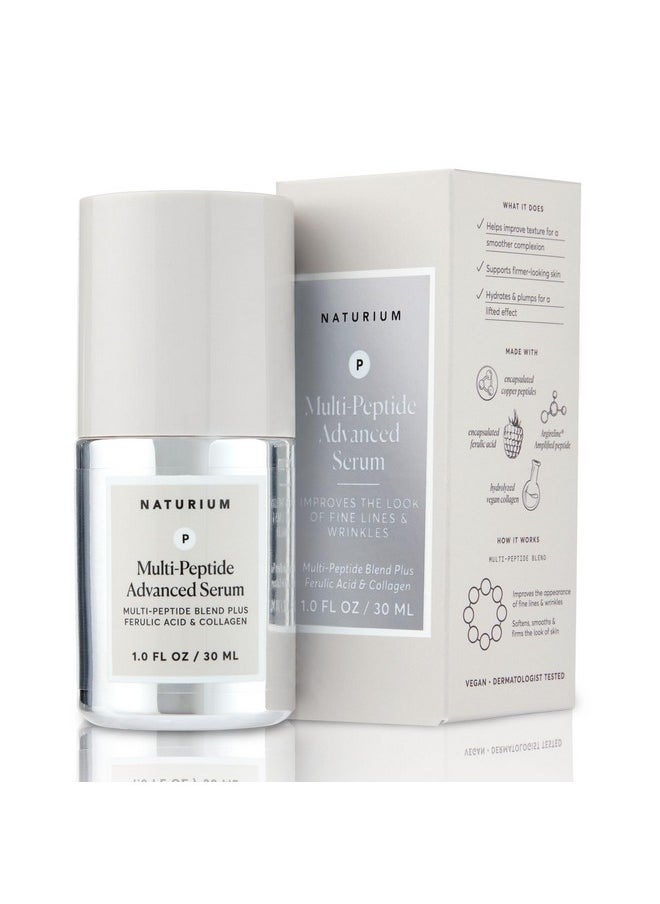 NATURIUM Naturium Multi-Peptide Advanced Serum, Firming & Smoothing Face Serum for Fine Lines & Wrinkles with Advanced Multi-Peptide Blend, 1 oz  - Image 1