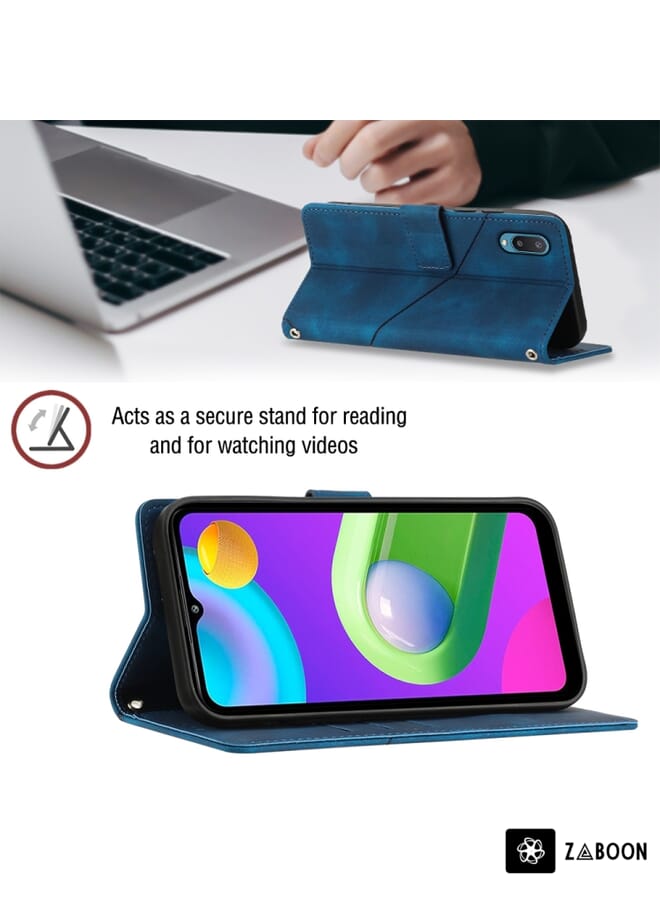 Zaboon Protective Case For Samsung Galaxy A02 / M02 Skin-feel Embossed Leather - Image 3