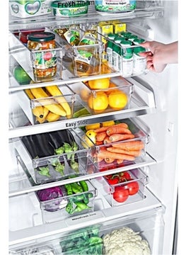 Boz House Midi Medium Size Tall Clear Refrigerator & Cabinet Organizer 3 Pieces  - Image 2