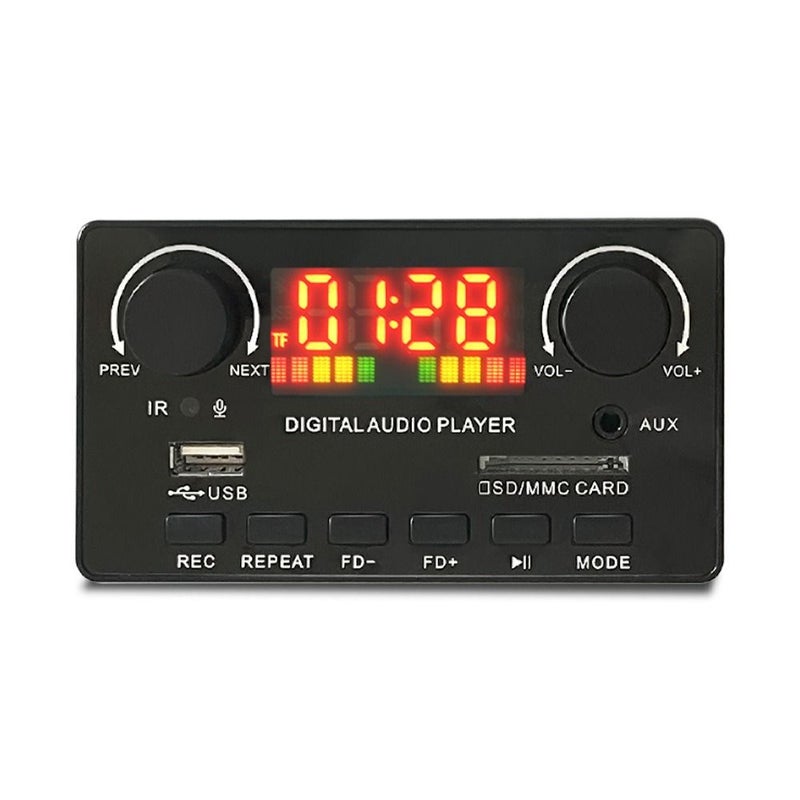 Wireless MP3 Decoder Car Audio Board 2x40W Amplifier Module Black Remote Control - Image 1