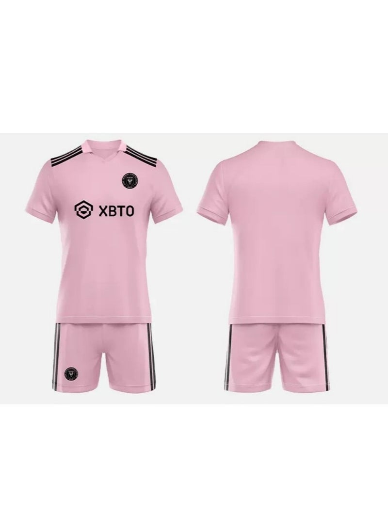 M MIAOYAN M MIAOYAN Miami International Jersey Unnumbered Messi Home Major League Soccer Suit Set  - Image 1