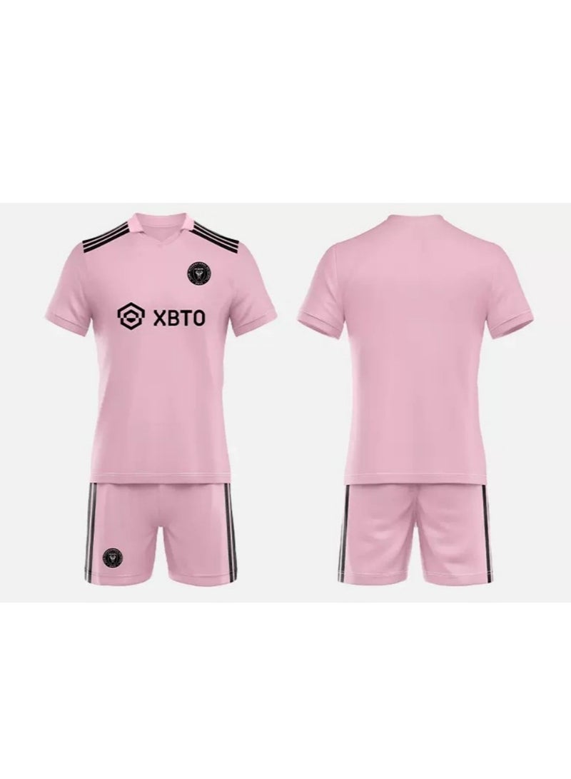 M MIAOYAN M MIAOYAN Miami International Jersey Unnumbered Messi Home Major League Soccer Suit Set  - Image 2