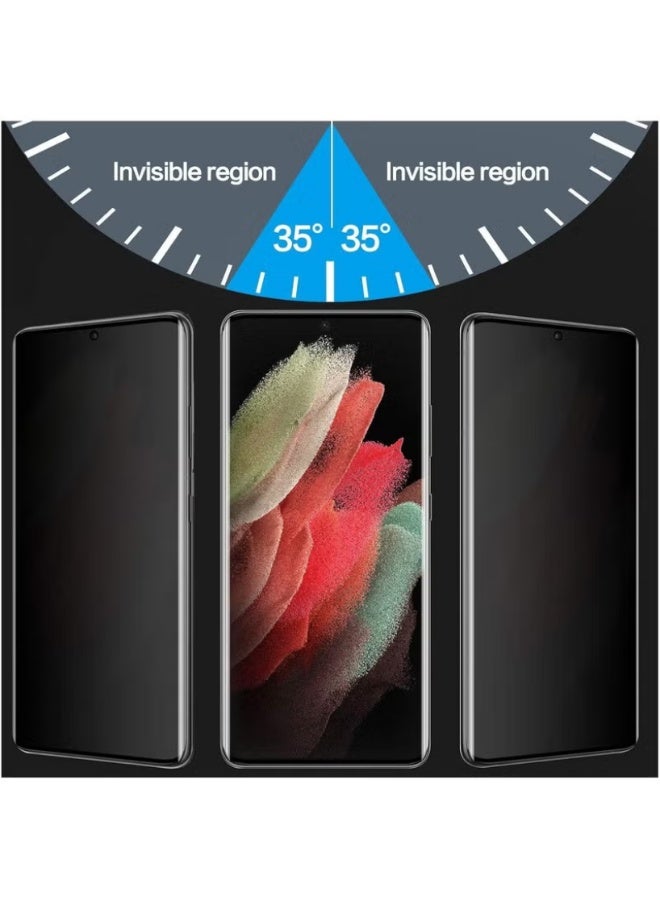 [2 Pack] Privacy Screen Protector Compatible with S21 ultra | WIDGETS MATRIX - Image 3