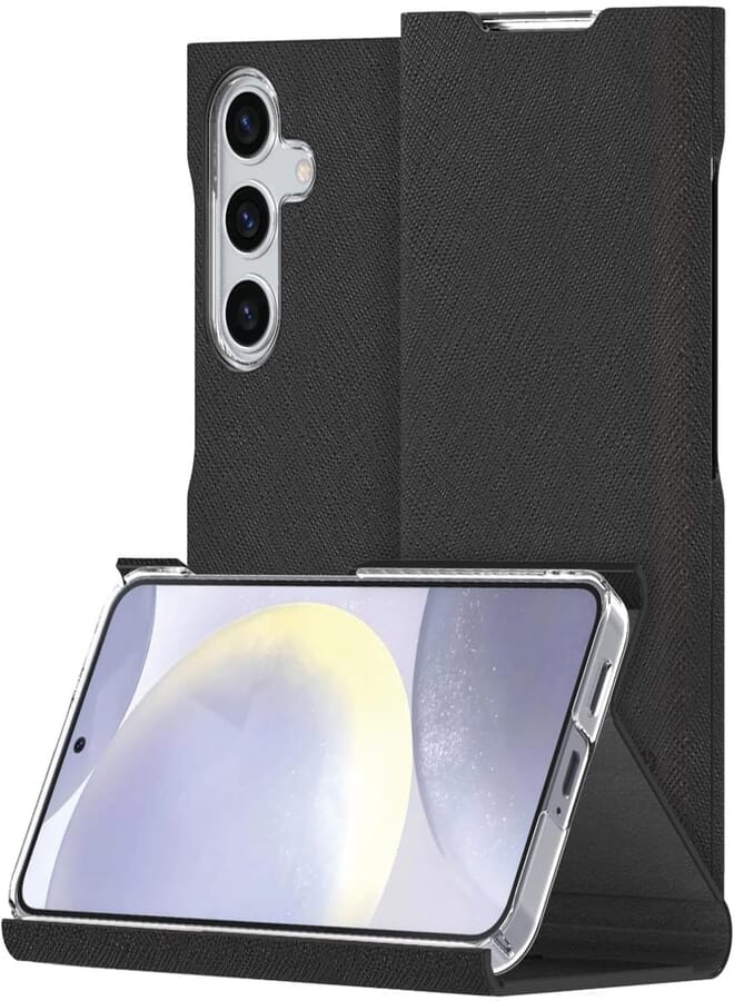 Araree AR10-01931A Bonnet Stand Cover For Samsung Galaxy S24 Black|1 year manufacturer warranty