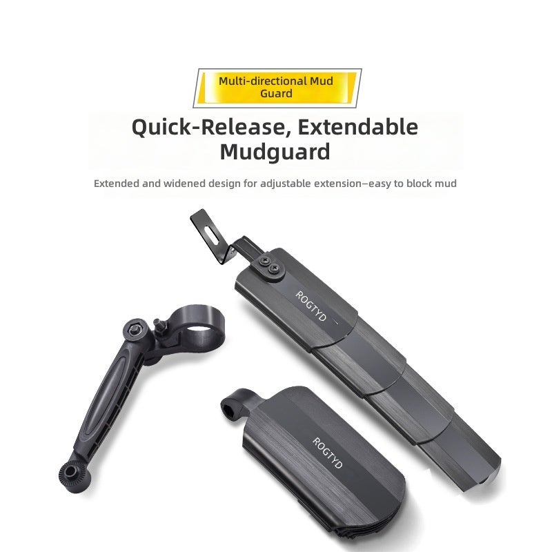 ROGTYO Adjustable Mudguard for Mountain Bikes - Extended Waterproof  Protection - Image 2
