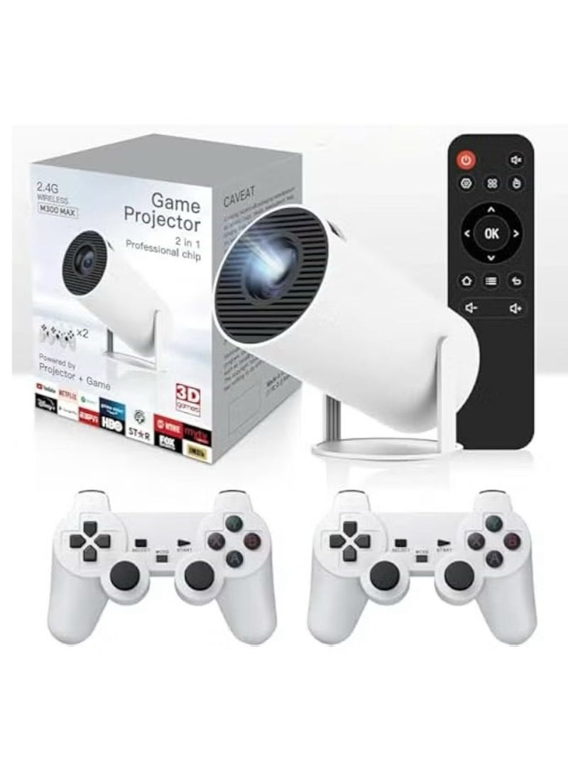 M300 Max Gaming Projector, Projector and Game with 2 Wireless Controllers Gaming Projector with Controllers, Projector, Video Game Projector M300 Max, P30 Max Projector and Game  - Image 2