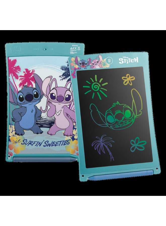 Volkano Disney Stitch 8.5 Inch LCD Writing Pad | Kids drawing tablet with Stitch design, reusable LCD screen, lightweight build, and one-touch erase for creative fun - Image 1