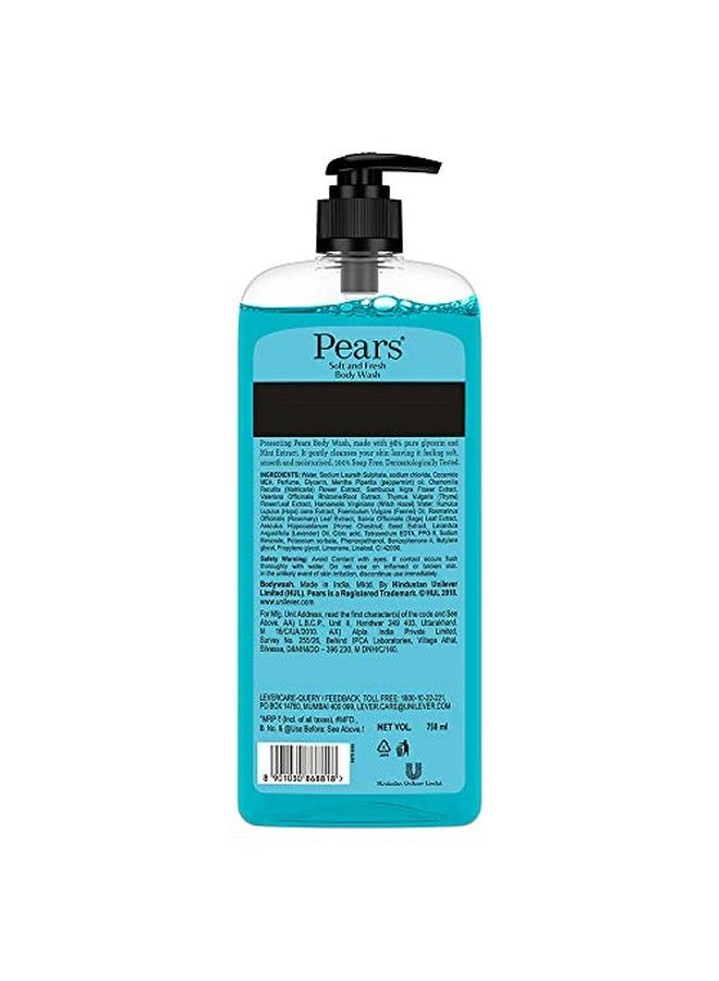 Pears Soft & Fresh Shower Gel Supersaver Xl Pump Bottle With 98% Pure Glycerine 100% Soap Free And No Parabens 750 Ml - Image 3