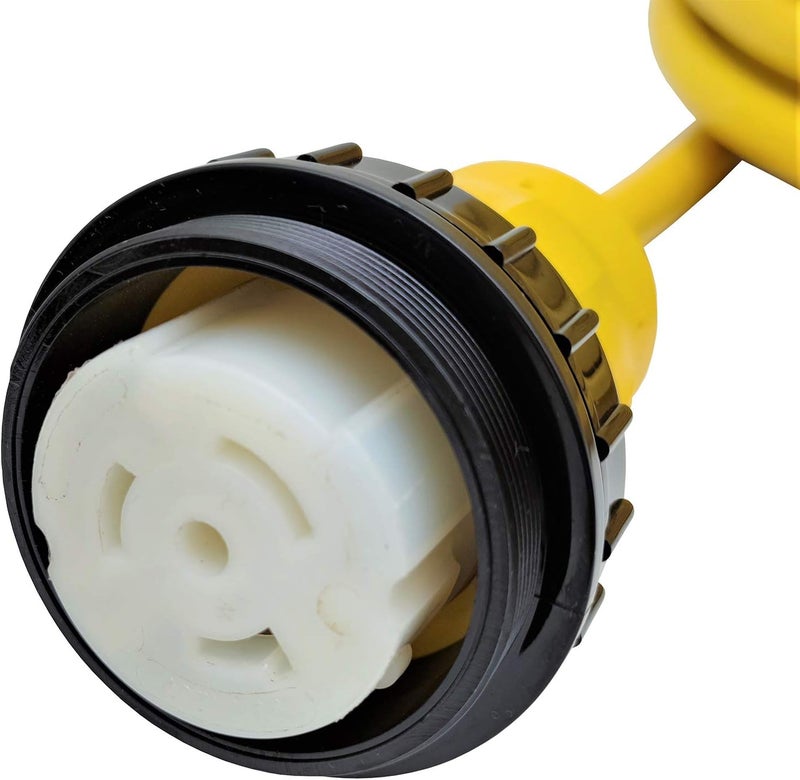 Park World Shore Power Adapter Cord RV 30A 125V L5-30P Male to Marine Twist Lock SS1-50R 50A 125V Female (25FT) - Image 3