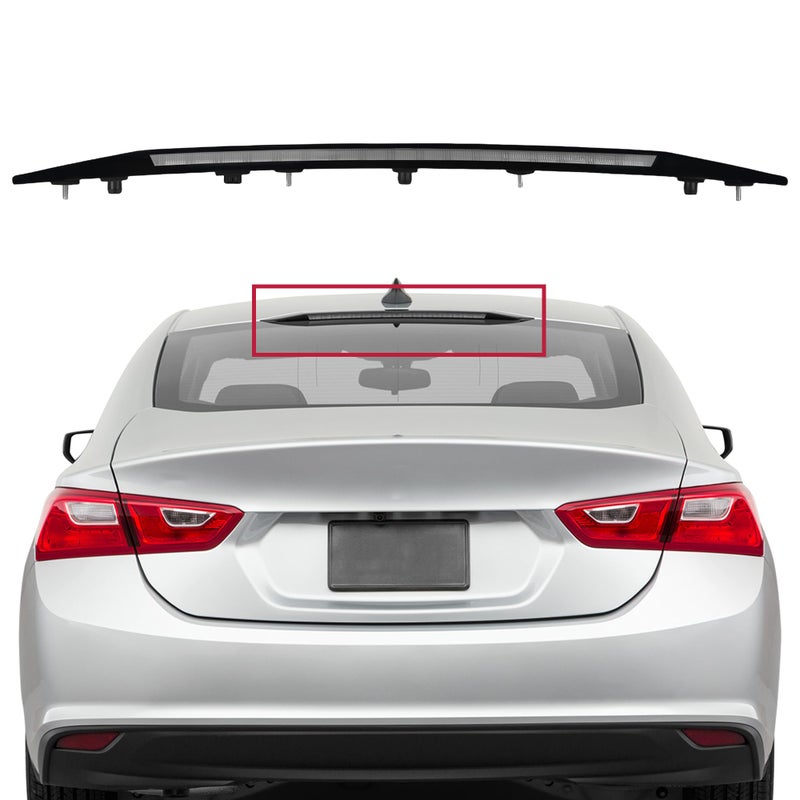 Dimeani Third Brake Light fit for Chevy Malibu 3rd Brake Light Assembly fit for Chevrolet 2016 2017 2018 2019 2020 2021 2022 2023 2024 2025 High Mount Brake Stop Light 42795725 Stop Light Lamp