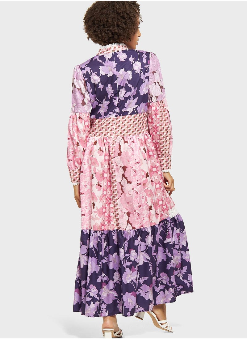 2Xtremz - Floral Printed Dress - Image 1