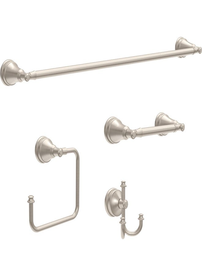 دلتا حامل مناشف دلتا ميلان (عبوة واحدة) مقاس 18 بوصة مع حامل مناشف قابل للتمديد 6 بوصات للحمام، نيكل مصقول، حامل مناشف حائطي قابل للتمديد من 18 إلى 24 بوصة، MYN18-DN - Image 3