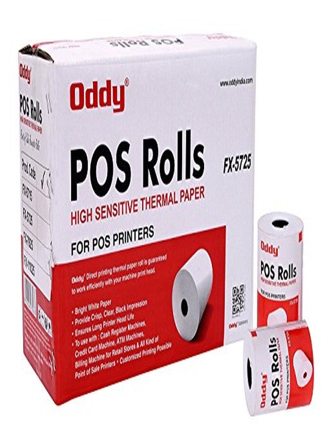 غريب لفائف ورق حراري ODDY FX-7925، عرض 79 مم × طول 25 متر، عبوة من 20 لفة - Image 2