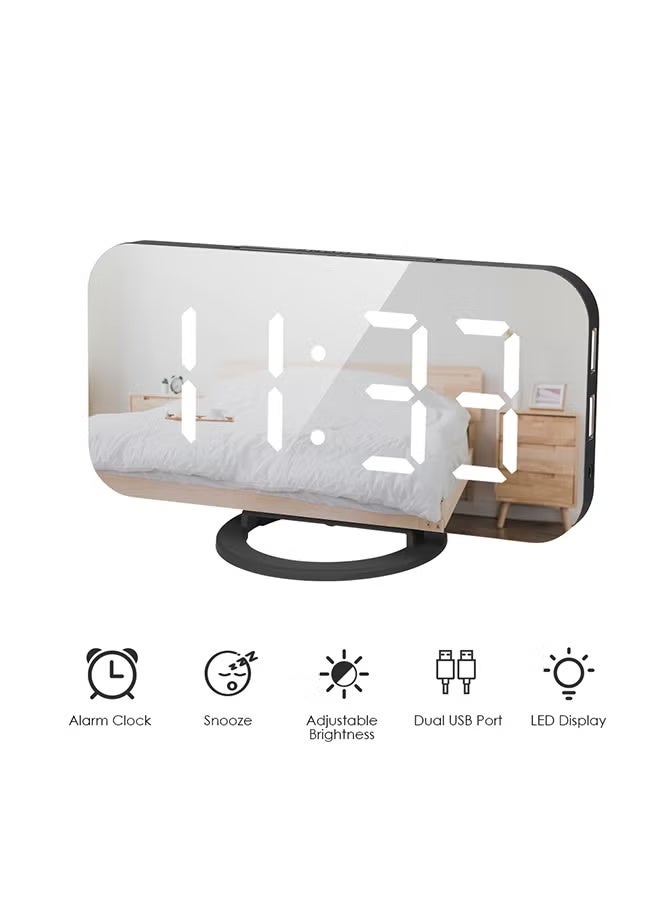 Haidue LED Digital Alarm Clock With Large White Font Display - Image 4