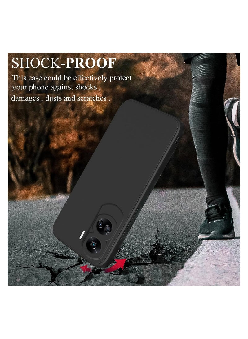 حافظة لهاتف Honor 90 Lite ناعمة ومرنة وغطاء خلفي من مادة TPU باللون الأسود غير اللامع مع حماية للكاميرا مصممة لهاتف Honor 90 Lite 5G - Image 4