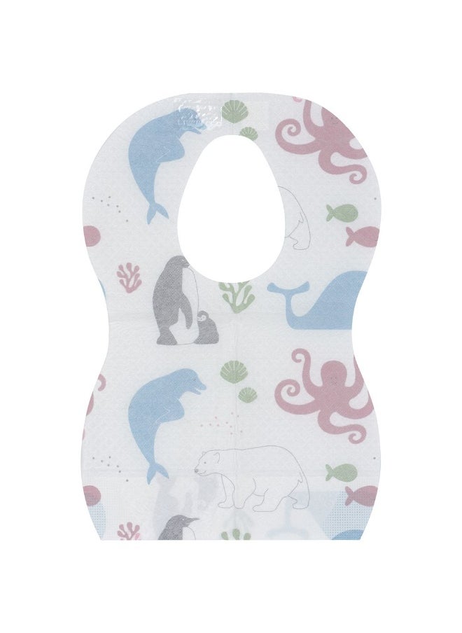 Mininor 10 Pieces Disposable Bib White  - Image 4